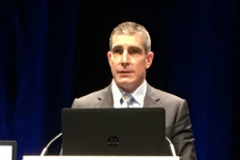 Dr Patricios addressing the IOC on concussion, Monaco, March, 2017